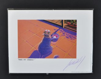 Jeff Leedy Signed Humorous Cat Print - Feed Me Neeeow!