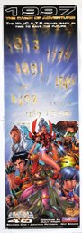 Original WildC.A.T.S Travel Back In Time Comic Book Promotional Poster 1997