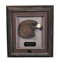 Rick Beyer (born 1959)  ' Golden Eagle'  Carved Wood Relief