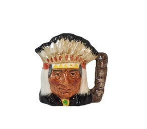 Miniature Royal Doulton 'North American Indian' Character Creamer Jug (1966)