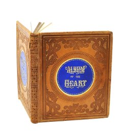 Album Of The Heart - Civil War Era Victorian Gift Book With Engravings & Inscriptions