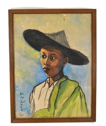 E. McEwen (20th Century) Orientalist Portrait Of A Boy, Signed & Dated 1960