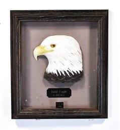 Rick Beyer (born 1959)  ' Bold Eagle'  Carved Wood Relief