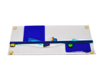 Roberta Segal (XX-XXI Century) Fused Art Glass Abstract Sculpture