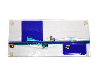 Roberta Segal (XX-XXI Century) Fused Art Glass Abstract Sculpture