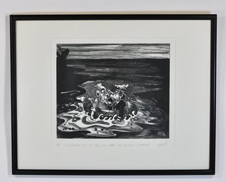 Paul Szep (born 1941)  Watergate Political Cartoon Etching 'SS Watergate'