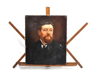 H. J. Spink 1893 Portrait Of A Victorian Gentleman Oil On Canvas