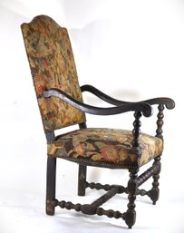 Antique 17th-century French Baroque Armchair Louis XIII Style