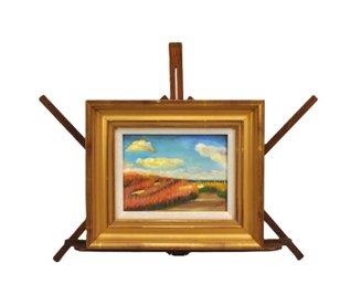 C. Schiemann (20th Century) Coastal Dunes Landscape Oil Painting