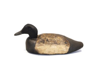 Vintage Wooden Duck Decoy With Weighted Keel  Working Form