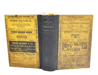 1957-1958 Newport Rhode Island City Directory  Eastern Publishing Co. W/ Local Ads