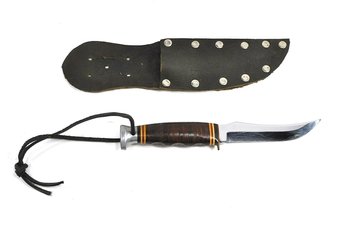 Vintage KABAR Curved Fixed Blade Hunting Knife U.S.A.