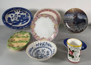 Collection Of Decorative Plates And Bowls