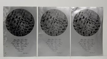 Shirley Koller Prints, 1976, Set Of Three