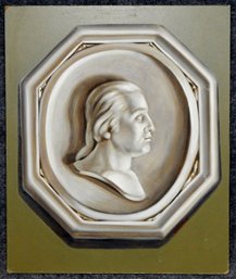 Johan Paul Bjurman (B.1947) Man Portrait Wall Relief Oil Painting