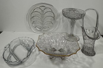 Pressed Glass Serving Pieces