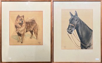 Two Works On Paper By Howard Proctor