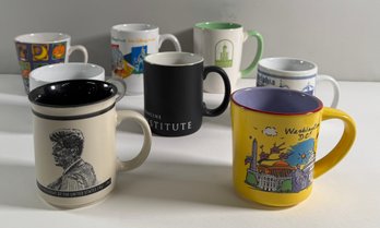 Collection Of Eight Assorted Decorative Mugs