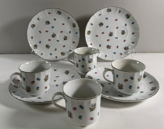 Andrea By Sadek Floral Porcelain Tea Set (8 Pieces)
