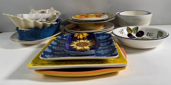 Assorted Decorative Bowls And Plates