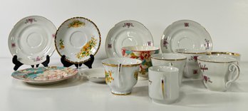 Vintage Polish Teacups And Saucers