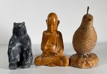 Lot Of Three Small Carvings