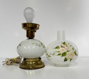 Vintage Milk Glass Lamp