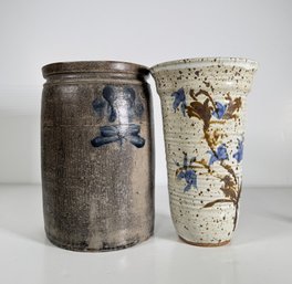 Pair Of Studio Pottery Pieces
