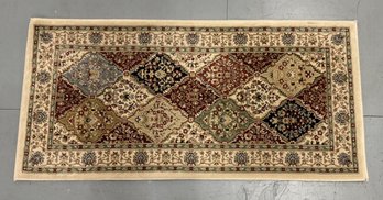 Multicolored Diamond Pattern Rug