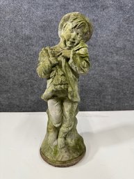Weathered Garden Statue Of A Child