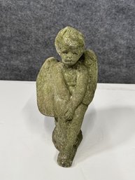Weathered Angel Garden Statue