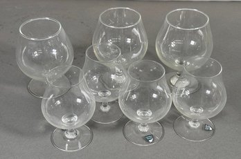 Set Of Seven Orrefors Sweden Brandy Glasses