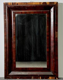 Antique Mirror In Dark Wood Frame