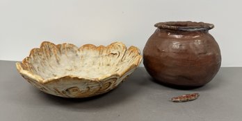 Pair Of Studio Pottery Pieces