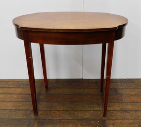 Oval Wooden Side Table