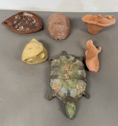 Set Of Handcrafted Ceramic And Clay Sculptures