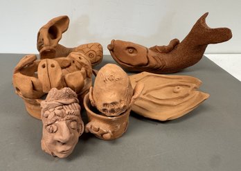 Collection Of Handmade Terracotta Sculptures