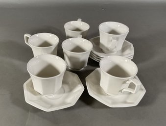 Set Of 6 Wedgewood Tea Cup And Saucers