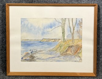 Coastal Watercolor Painting