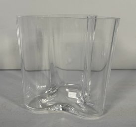 Clear Glass Freeform Vase