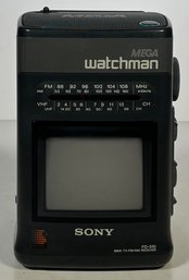 Sony FD-510 Mega Watchman B&W TV/FM-AM Receiver