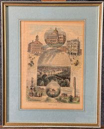 Framed 'Boston Scenes' Print