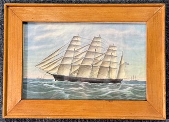 Framed Print Of The Clipper Ship 'Great Republic'