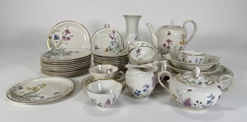 Vintage K&A Krautheim Bavarian Floral Porcelain Dinnerware Set