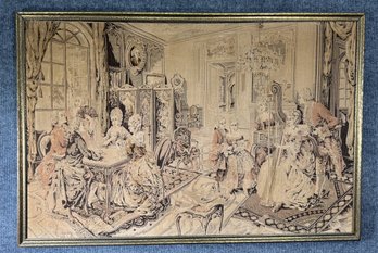 Framed Textile Art - Interior Scene