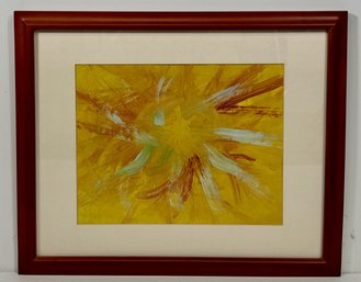 Abstract Painting In Wood Frame