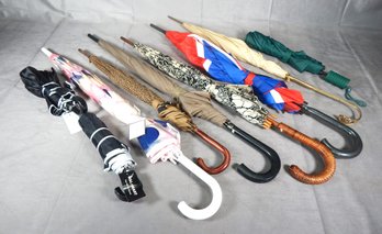 Lot Of Nine Umbrellas