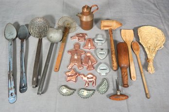 Lot Of Vintage Kitchen Utensils