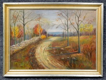 L. FOSTER Vintage Landscape Painting
