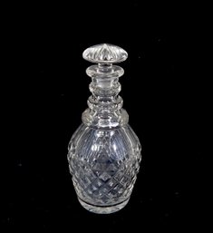 Vintage Cut Glass Pineapple Shape Decanter